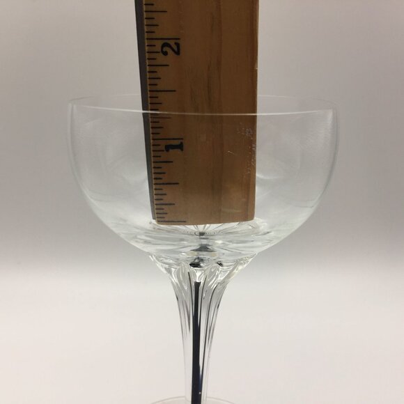 Belfor Crystal Exquisite Coupe Champagne Wine Glasses Stemware Set 2 Vintage - Picture 10 of 11